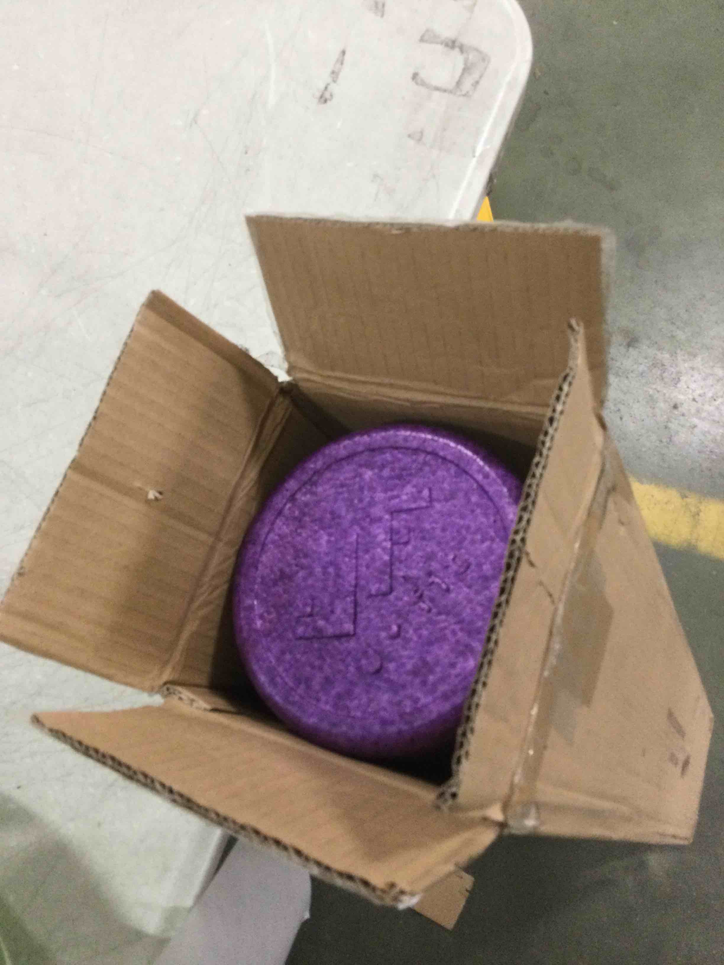 High Density Muscle Foam Rollers by Day 1 Fitness - Sports Massage Rollers for Stretching, Physical Therapy, Deep Tissue, Myofascial Release - Ideal for Exercise and Pain Relief – Solid Purple, 36â€_x009d_