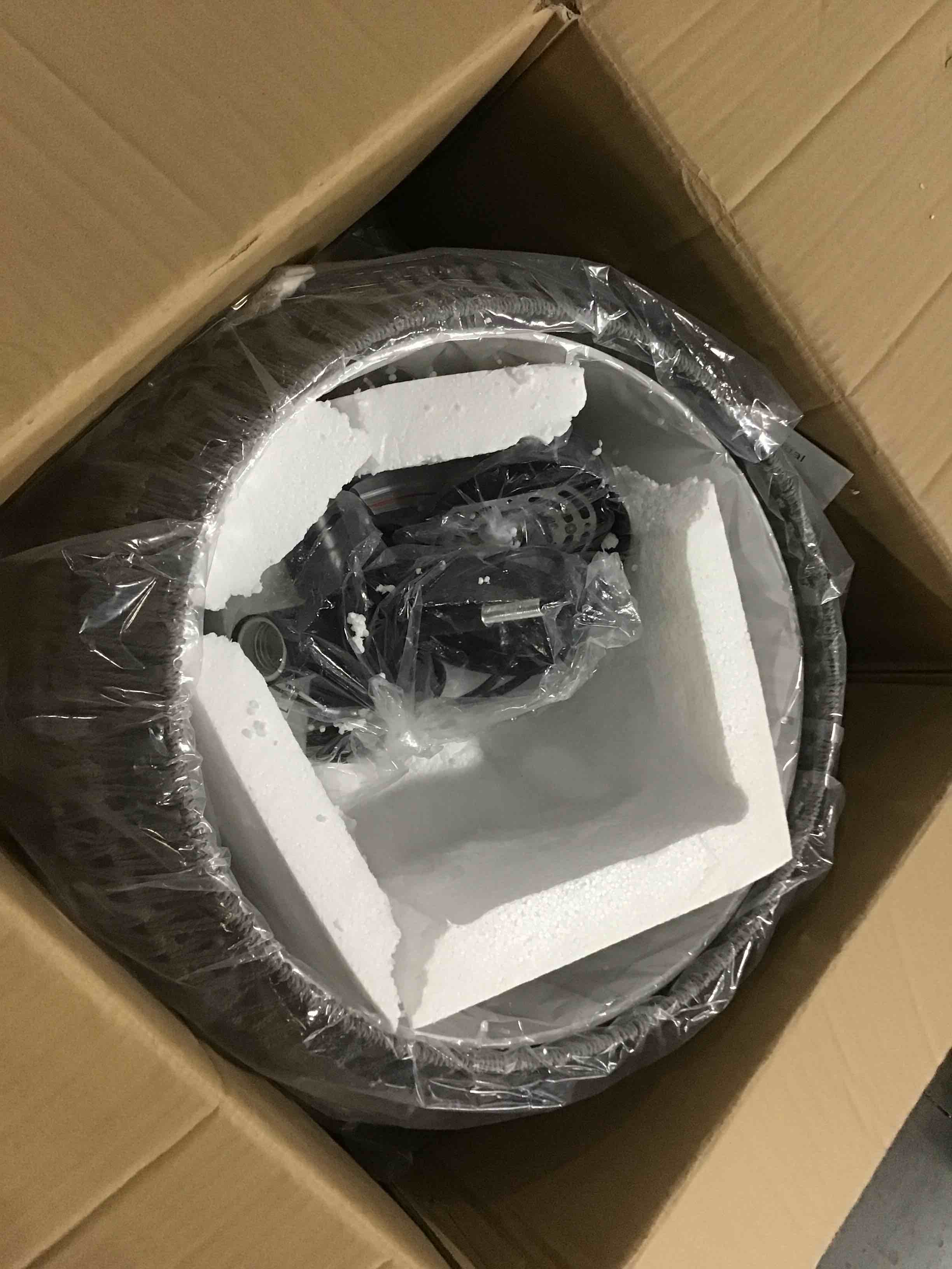 Farmhouse Chandelier Light Fixtures?5Lights Rattan Dining Room Light