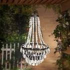 33 Inch Tall Hanging And Acrylic Solar Garden Meadow Chandelier