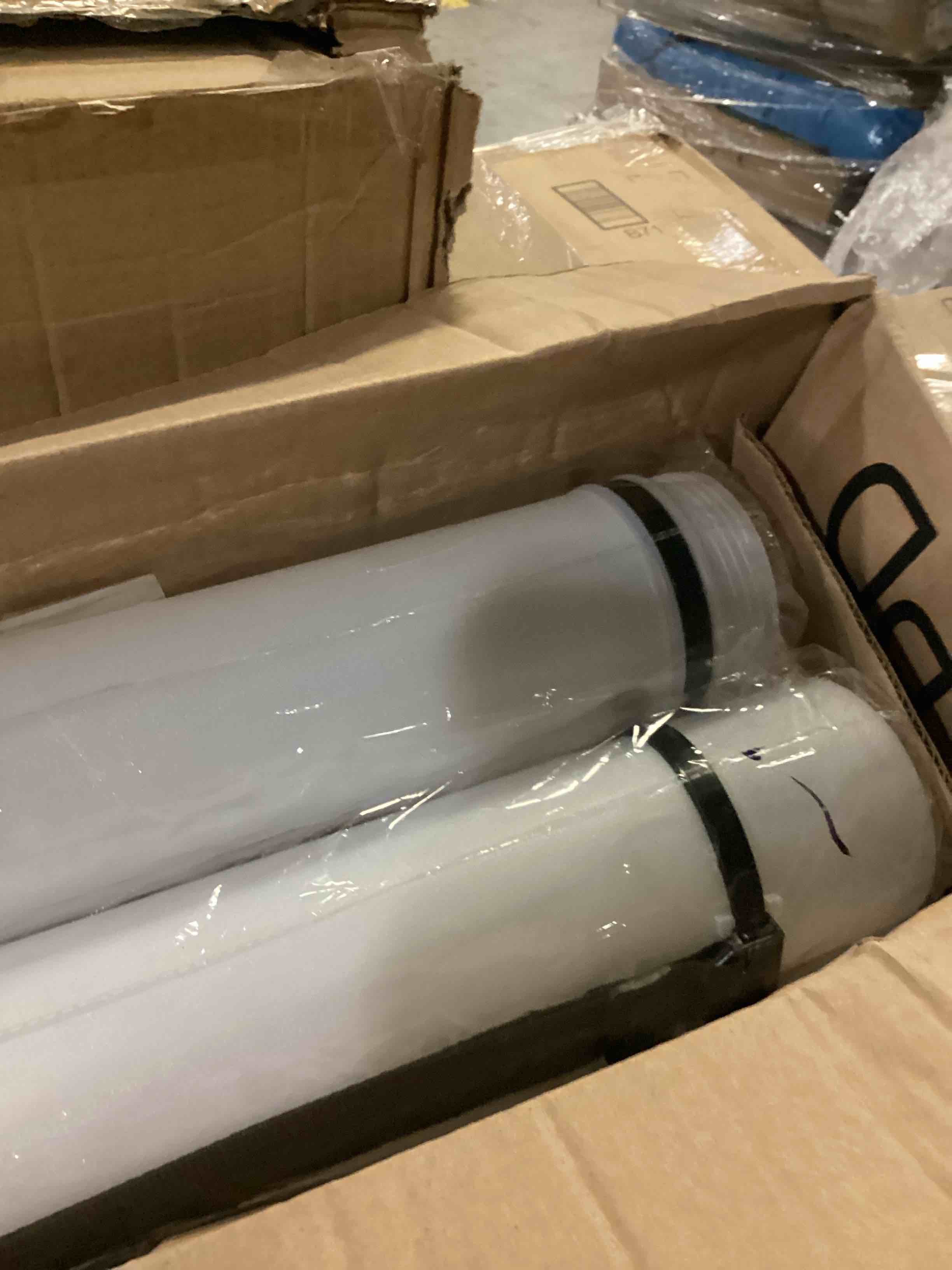 (2 Pack) White Expandable Poster Tube with Strap Storage Tubes with