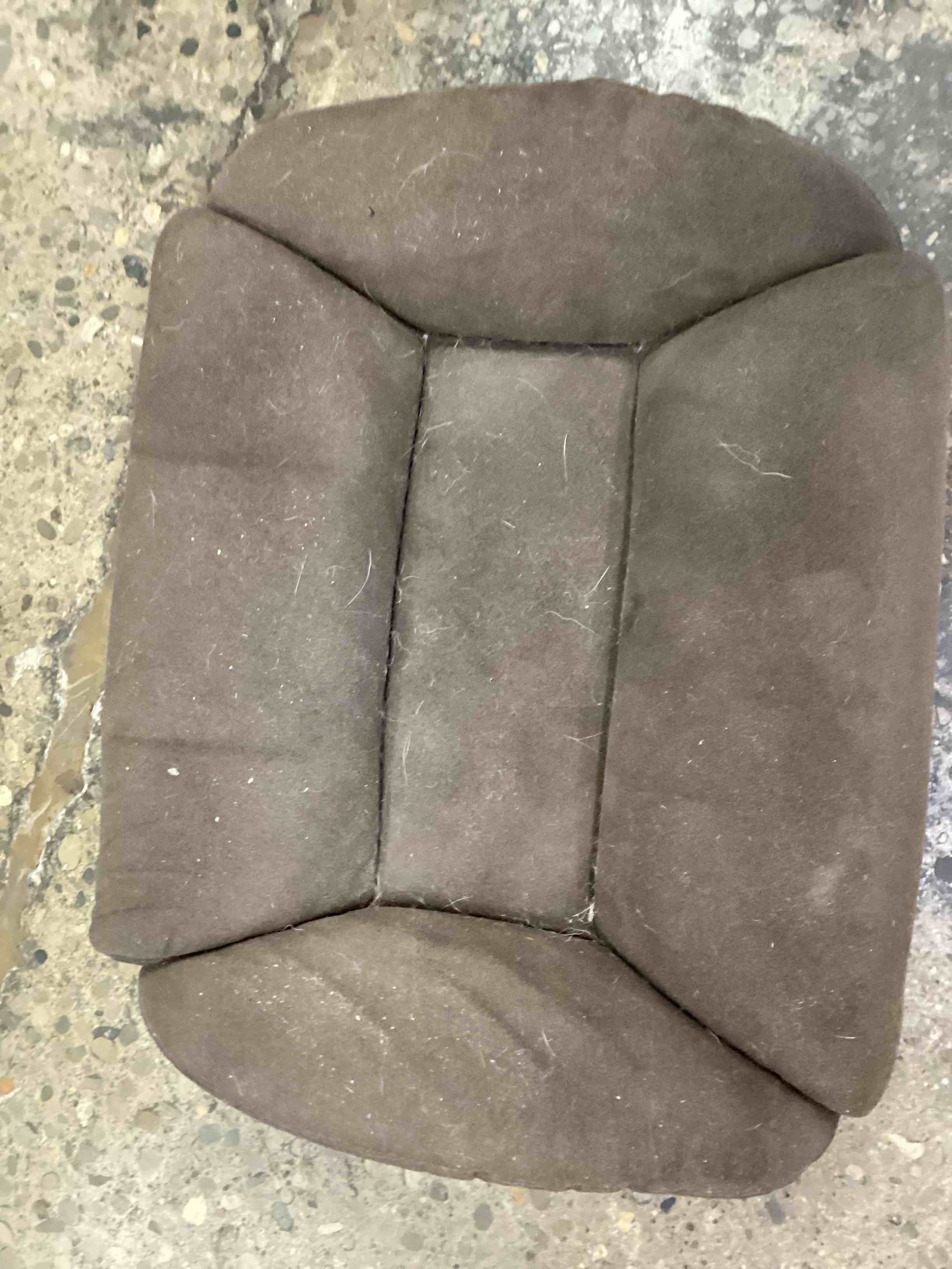 **SOLD AS IS** USED)) Brown foot stool 