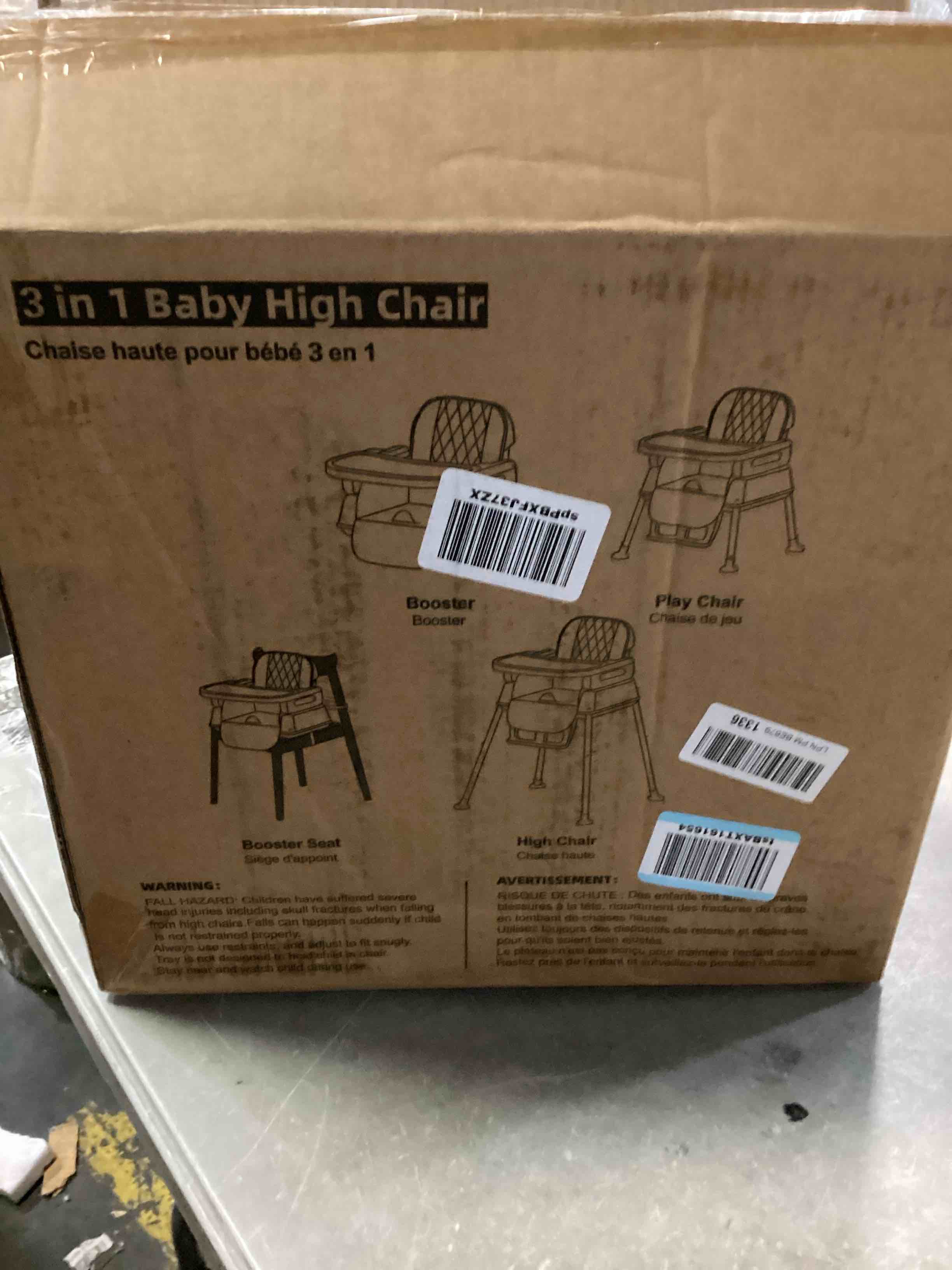 3 in 1 Baby High Chair,Adjustable Convertible Chairs Baby High Chairs
