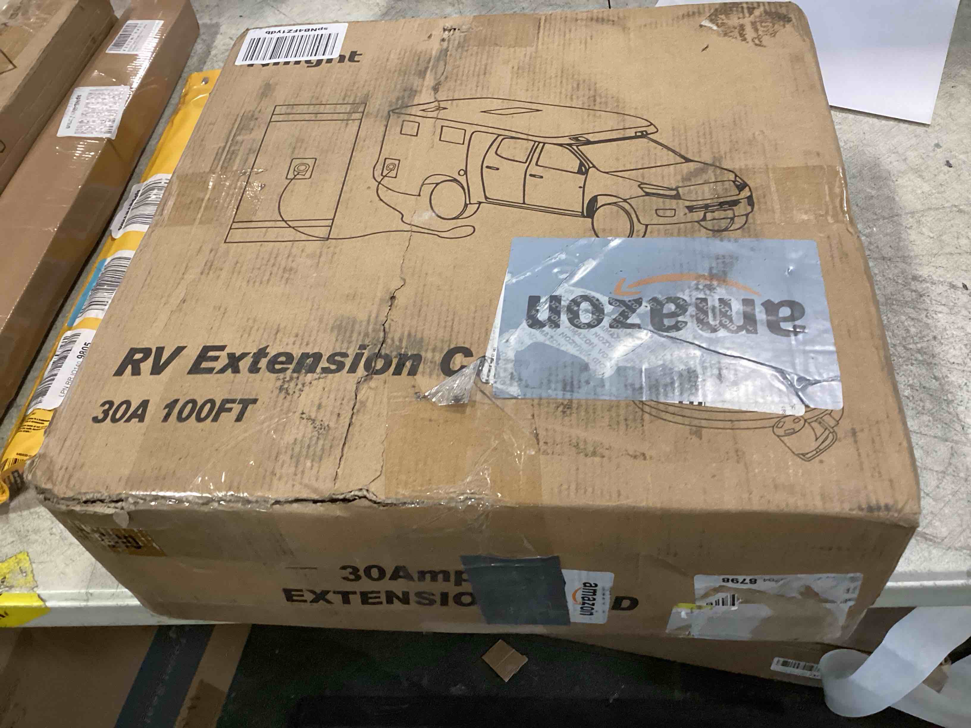 Nilight 30 Amp 100FT RV Extension Cord 125V Heavy Duty 10 Gauge Pure Copper STW Wire UL ETL Listed 3 Prong TT-30P TT-30R 30F/30M Weatherproof Cord Suit for RV Camper Caravan Trailer, 2 Years Warranty