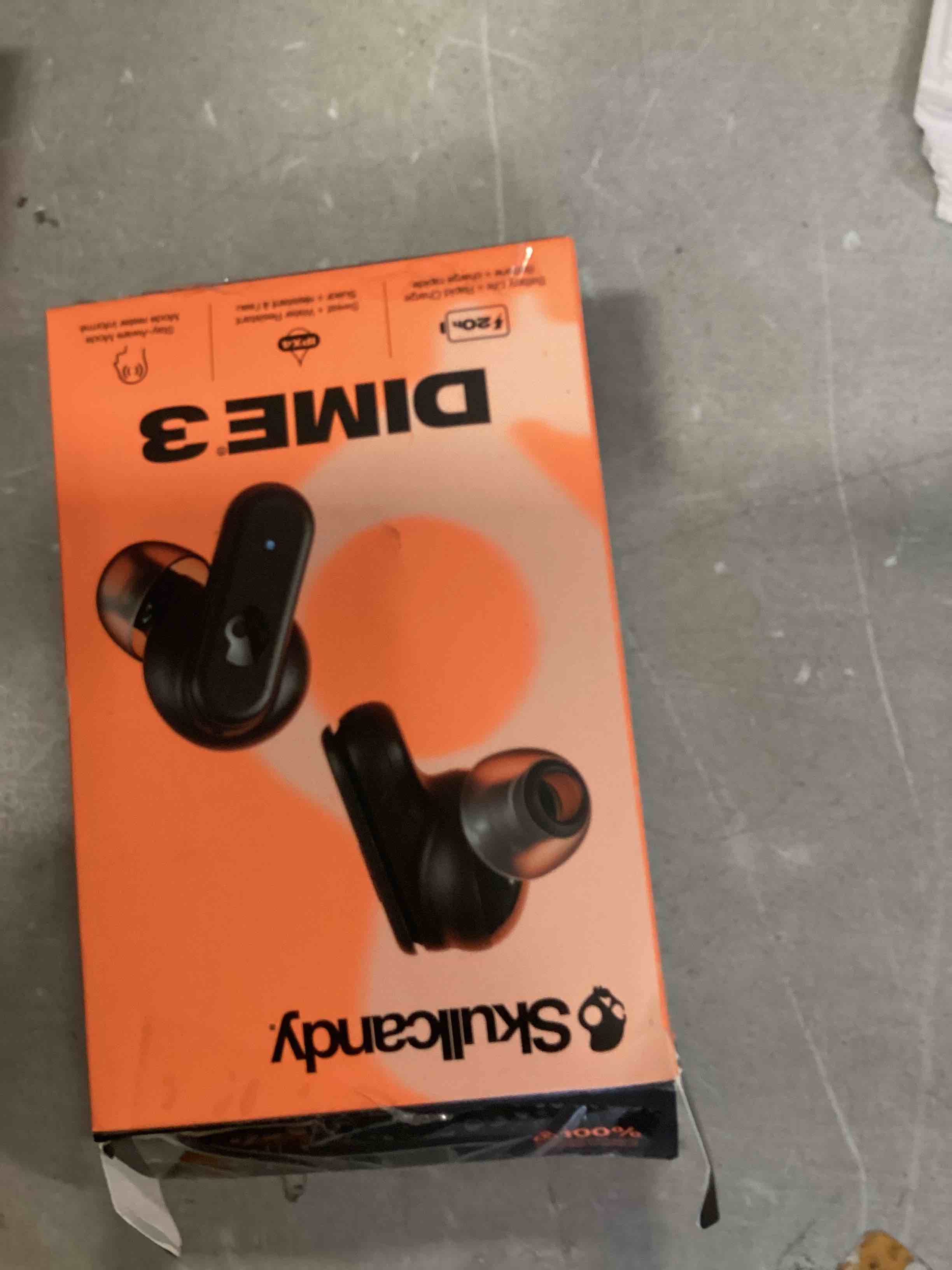 Skullcandy Dime 3 In-Ear Wireless Earbuds, 20 Hr Battery, Microphone, Works with iPhone Android and Bluetooth Devices - Black