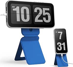 MOFT Phone Tripod Stand Compatible with iPhone 15/14/13/12 Series, Angle Adjustment & Strong Magnets & MagSafe Compatible MOVAS Invisible Selfie Stick Tripod, Misty Cove