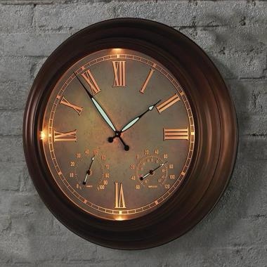 The 24" Outdoor Lighted Atomic Clock