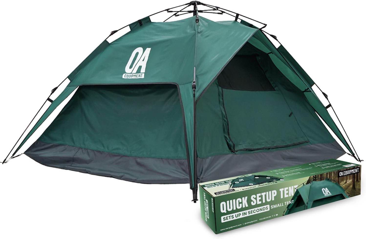 Quick Setup Tent - 2 Person Tent Pop Up - Small Tent for Camping Easy Set Up - Single Person Pop Up Tent - Waterproof with Double Wall & Taped Seams