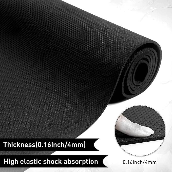 Funtery 1 pack Thick Yoga Mat Bulk, 68'' x 24'' x 3mm Exercise Workout Mat Non Slip Fitness Yoga Pad for Women Gym (black)
