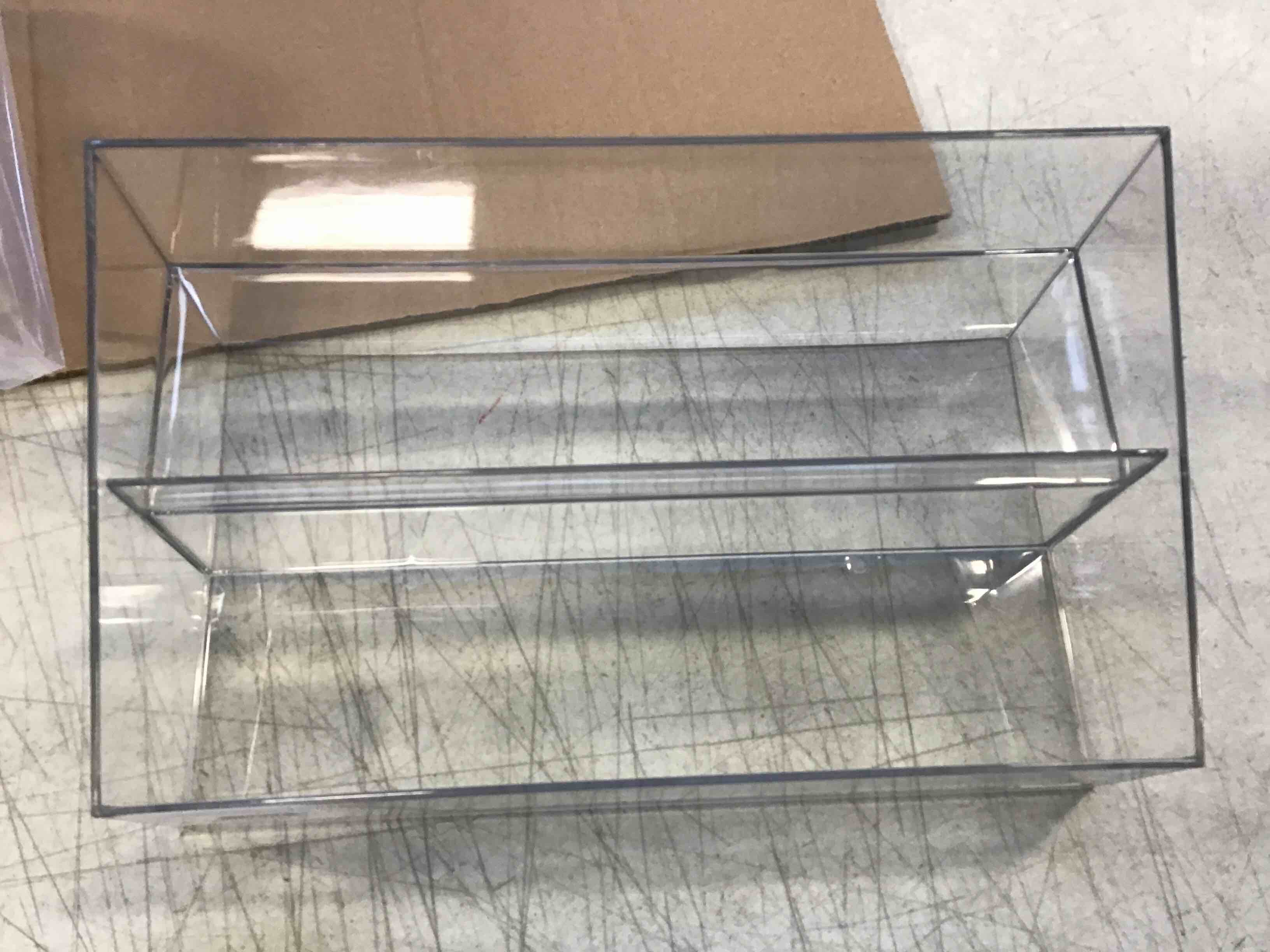 (12)pack caseKVMORZE -Tiers Assembled Bar Bottle Rack Display, Clear ...
