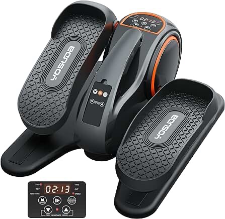 YOSUDA Under Desk Ellipticals Electric, Elipse Leg Exerciser for Seniors Fully Assembled, Seated Pedal Exerciser with Remote Control & Non-Slip Pedals