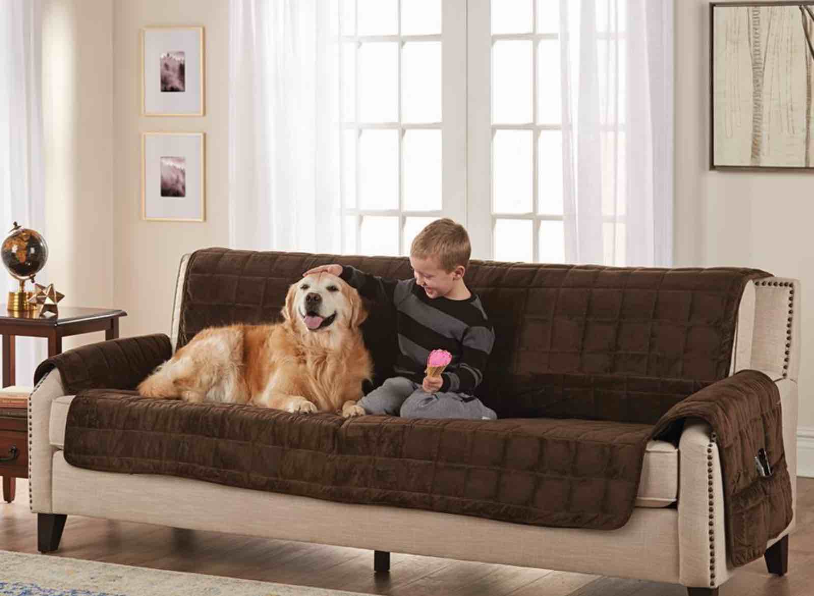 The Non-Slip Furniture Protecting Pet Covers beige 