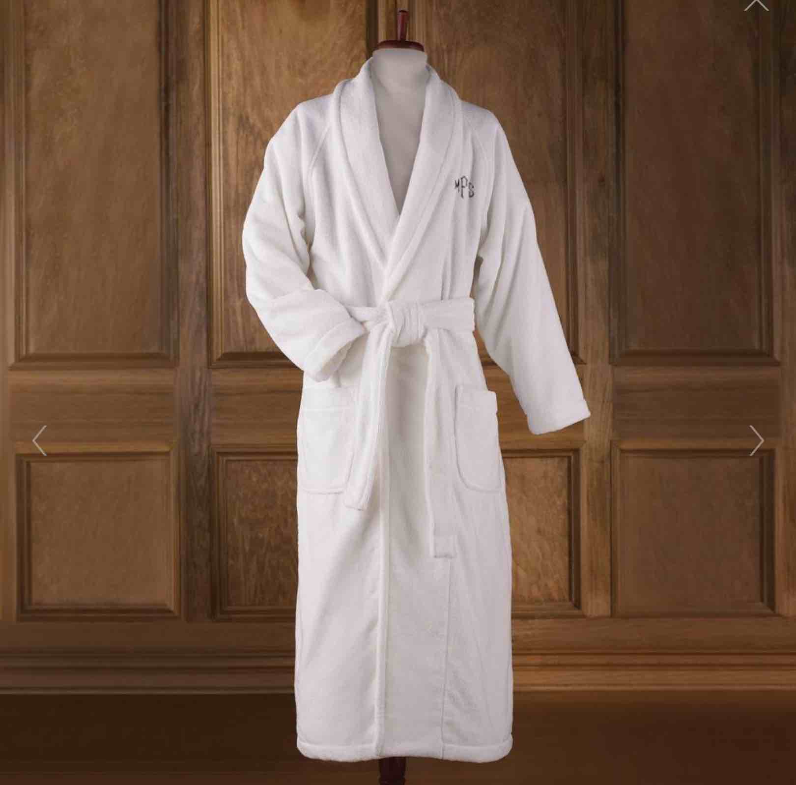 Size  S Genuine Turkish Cotton Luxury Bathrobe (White)