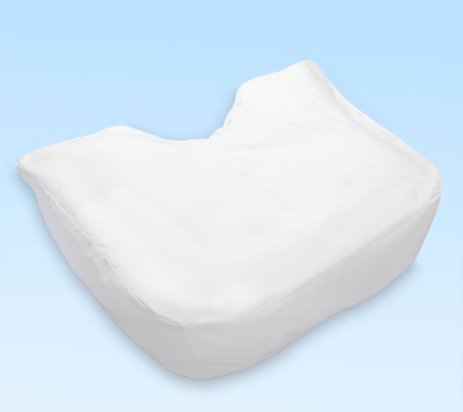 Fitted Cotton/Poly Pillow Cover For The Side Sleeper's Ergonomic Pillow