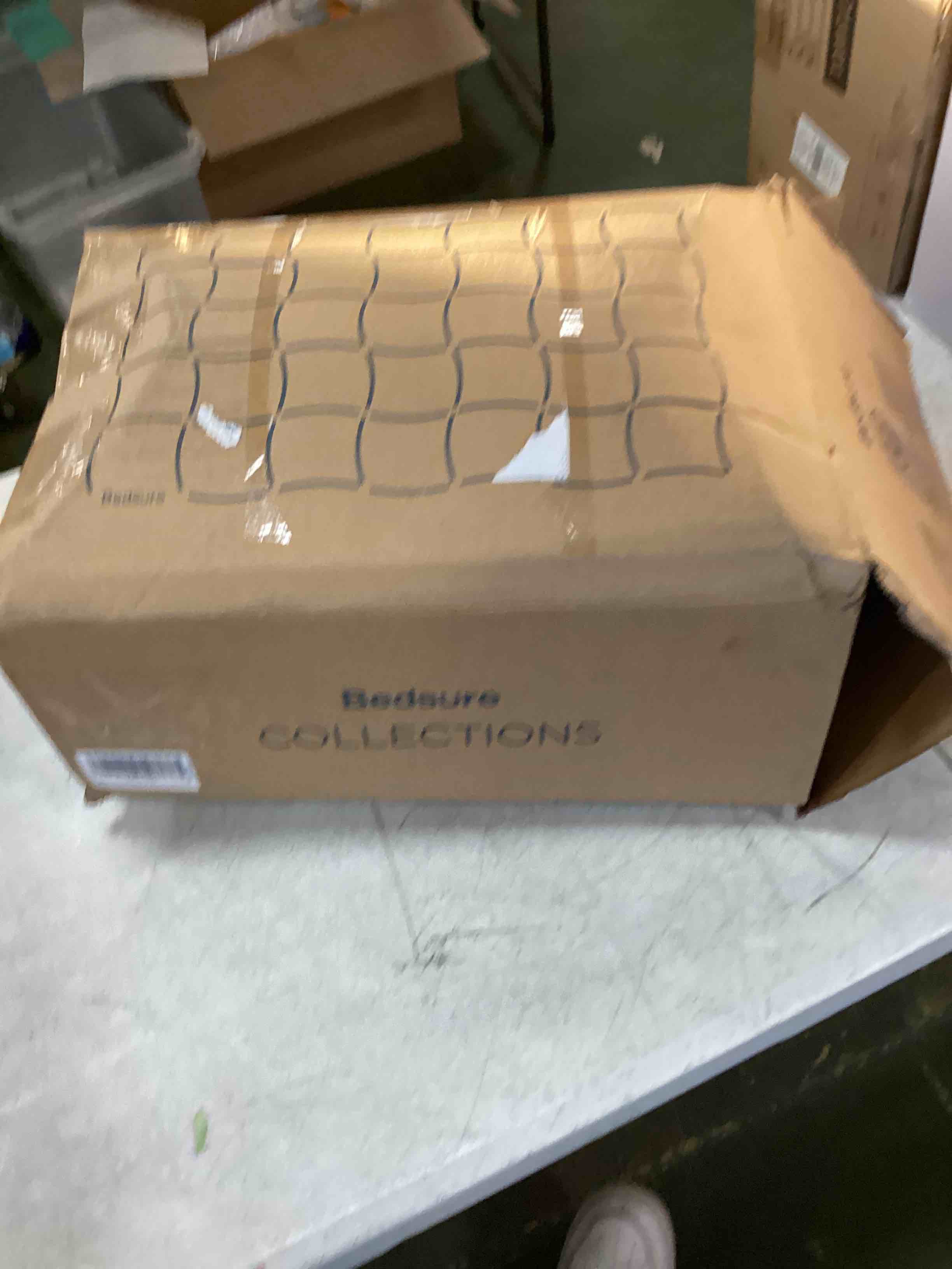 Bedsure Slate Blue King Size Comforter Set - Bedding Set King 7 Pieces, Pintuck Bed in a Bag Green Bed Set with Comforter, Sheets, Pillowcases & Shams