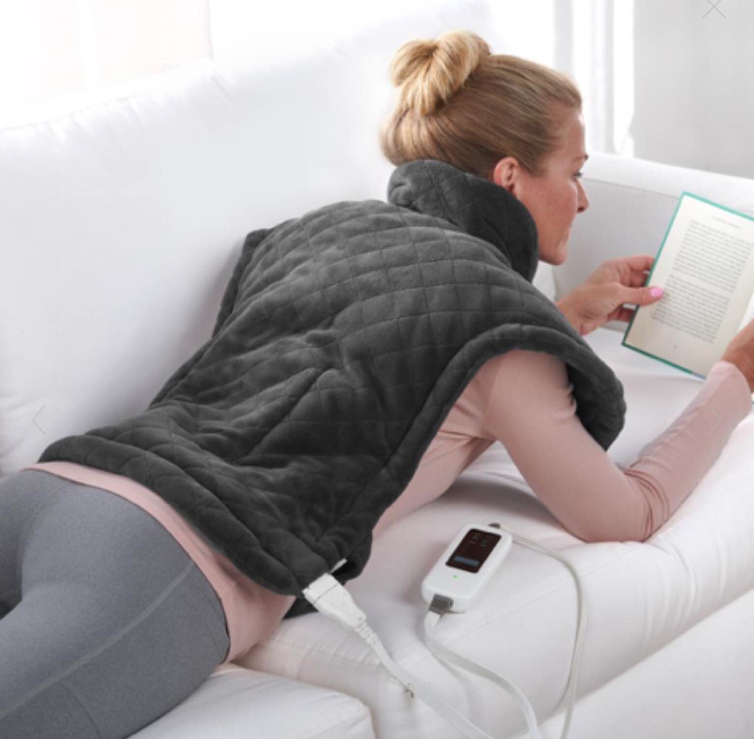 The Massaging Heated Neck and Shoulder Wrap