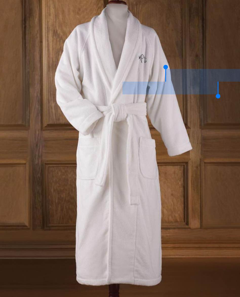 Genuine Turkish Cotton Luxury Bathrobe (White) Size XXL