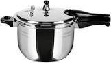 Stainless Steel Pressure Cooker Cookware rice cooker about 2-5 person use explosion-proof Thickened Safety home use durable (4.22 Quart)