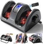 TISSCARE Shiatsu Massage Foot Massager Machine - Improves Blood Flow Circulation, Deep Kneading & Tissue with Heat /Remote, Neuropathy, Plantar Fasciitis, Diabetics, Pain Relief