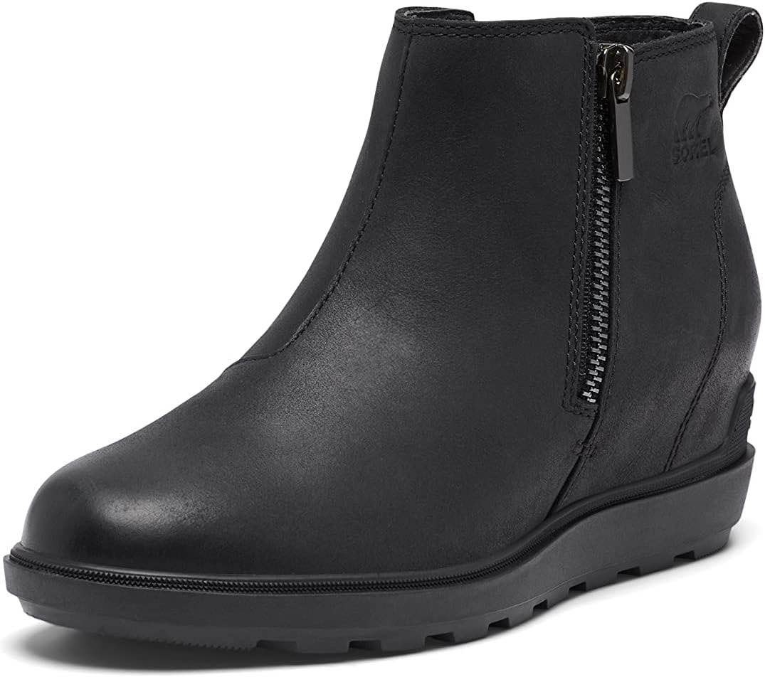 Sorel Women's Evie II Zip Boots, Black, Size 6.5