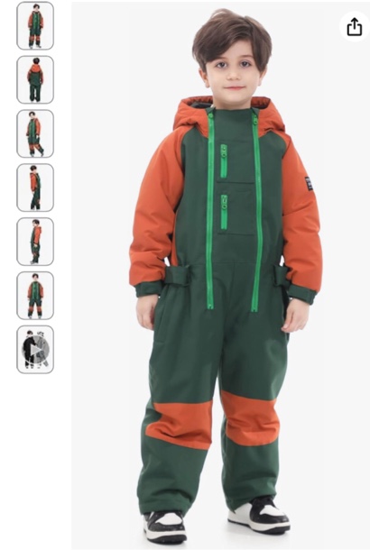 BUMDEEP Kids Girls Boys One Pieces Snowsuits Ski Suits Jumpsuits Snowboard Outdoor Winter Waterproof Jackets