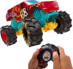 Hot Wheels RC Monster Trucks 1:15 Scale HW Demo Derby, 1 Remote-Control Toy Truck with Terrain Action Tires, Toy for Kids 4 Years Old & Older