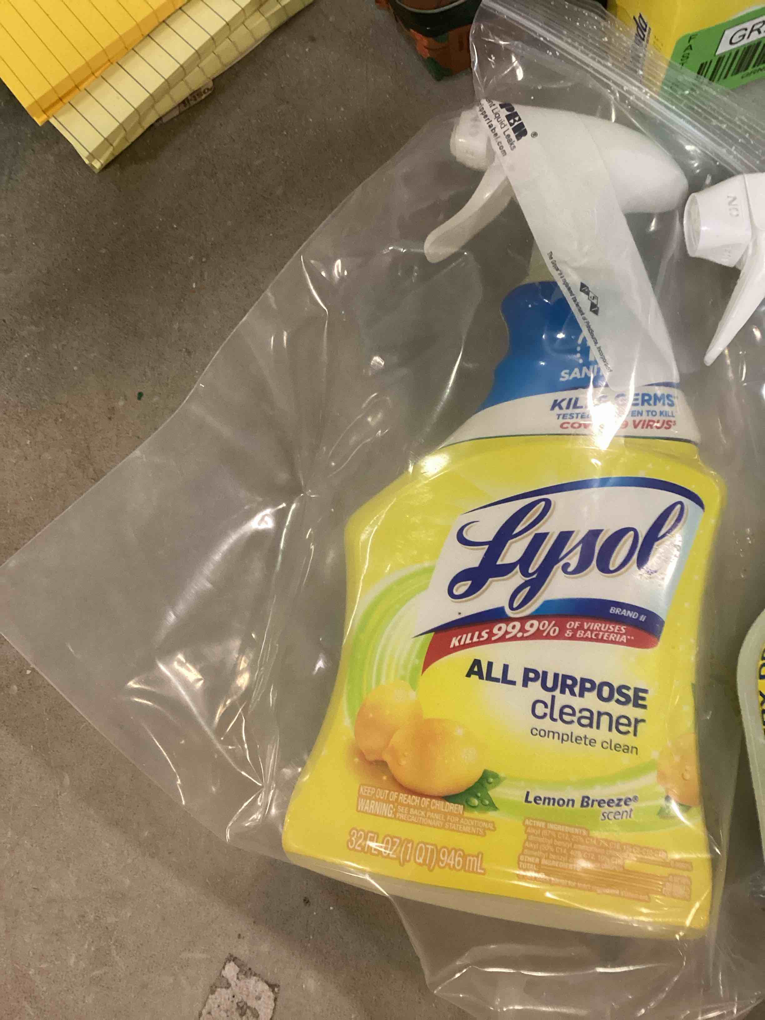 assorted cleaning sprays