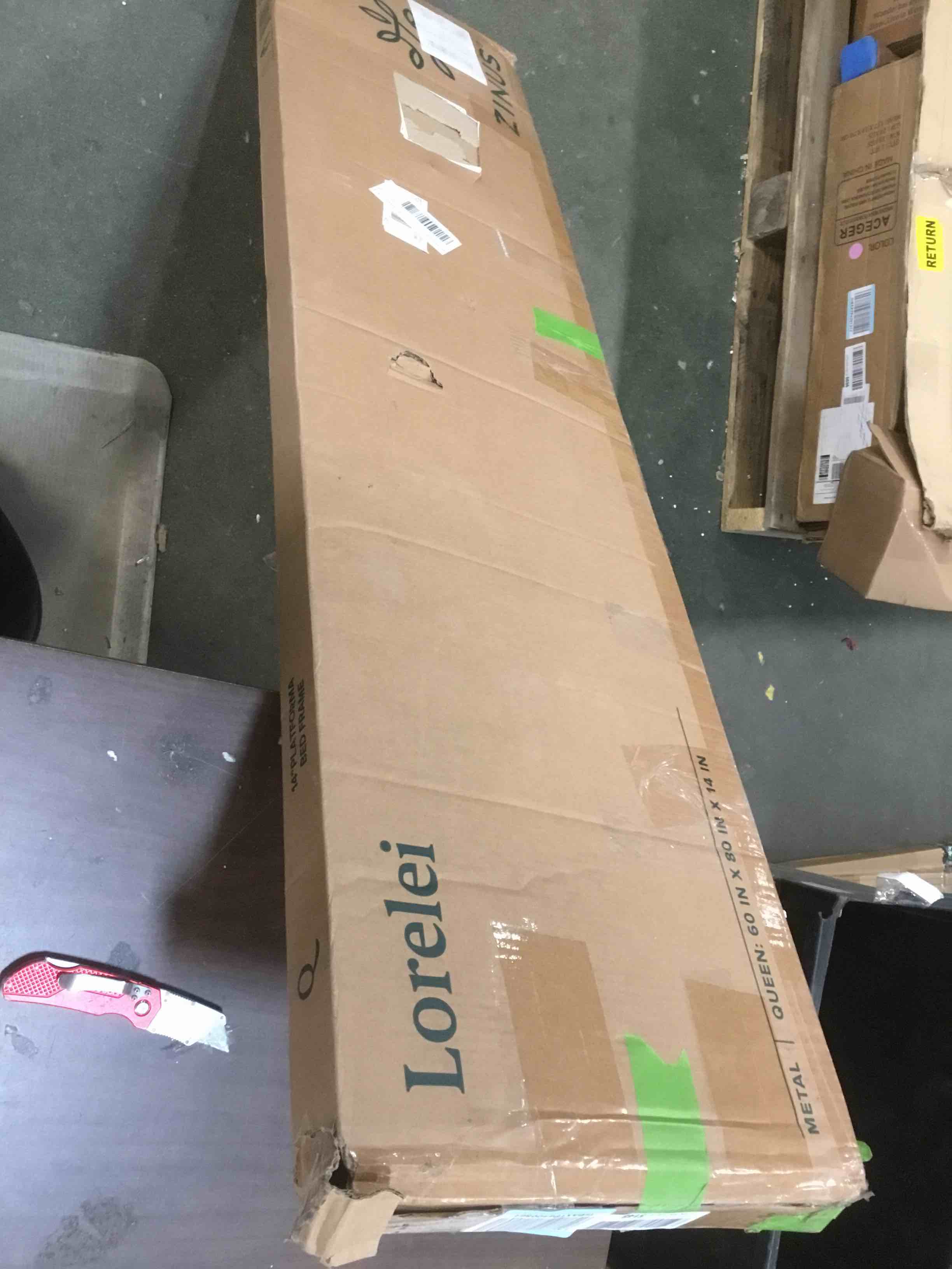 Zinus queen black metal bed frame