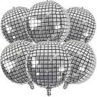 6 pieces disco ball silver , 5 x 6 inch similar to stock photo 