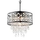 Julie Drum Chandelier with crystal accents 