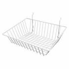 Econoco BSK16-W 15 x 12 x 5 in. Sloping Basket White - Semigloss Pack of 6