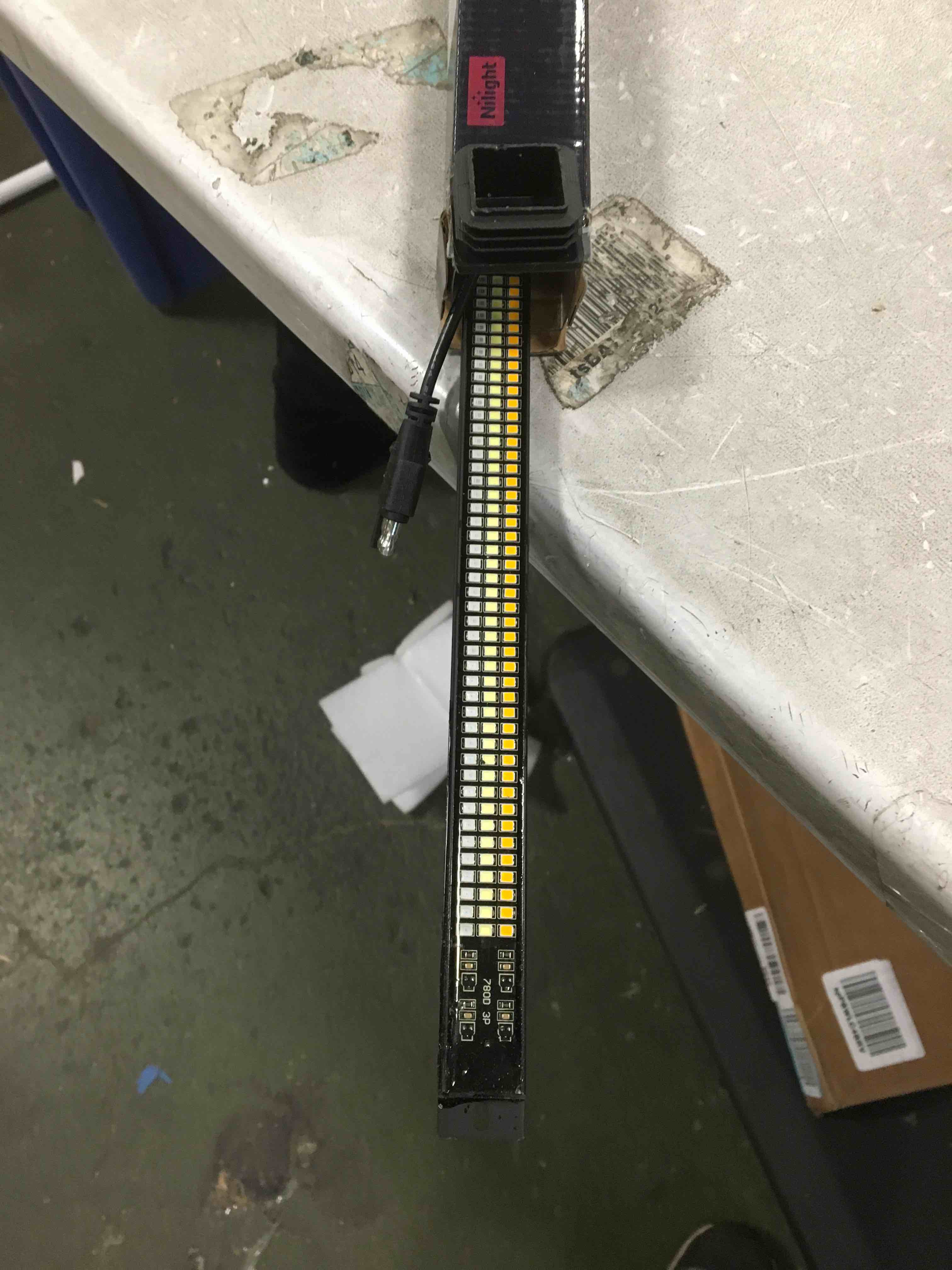 Nilight Truck Tailgate Light Strip 48" Aluminum Frame Triple Row 780 LED Strip with Red Running Brake Lights White Reverse Light Amber Sequential Turn Signals Strobe Lights?2 Years Warranty