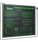 iPower 20â€_x009d_ x 20.75â€_x009d_ Seeding Heat Mat Upgraded Carbon Film Indoor Warm Hydroponic Plant Germination Starting Pad Durable Waterproof, 20" x 20.75", Black