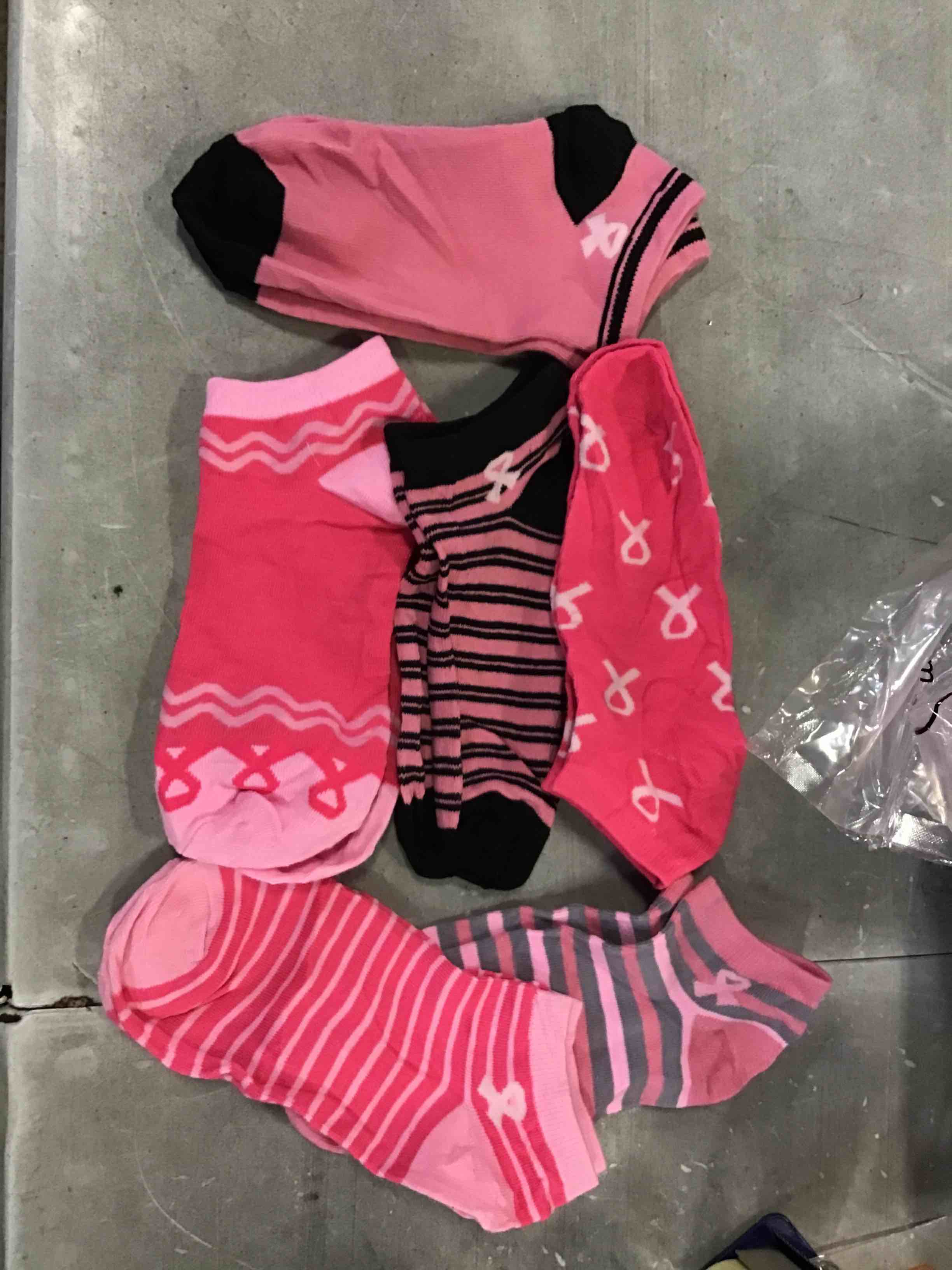 96 pair of volleyball socks (breast cancer awareness)