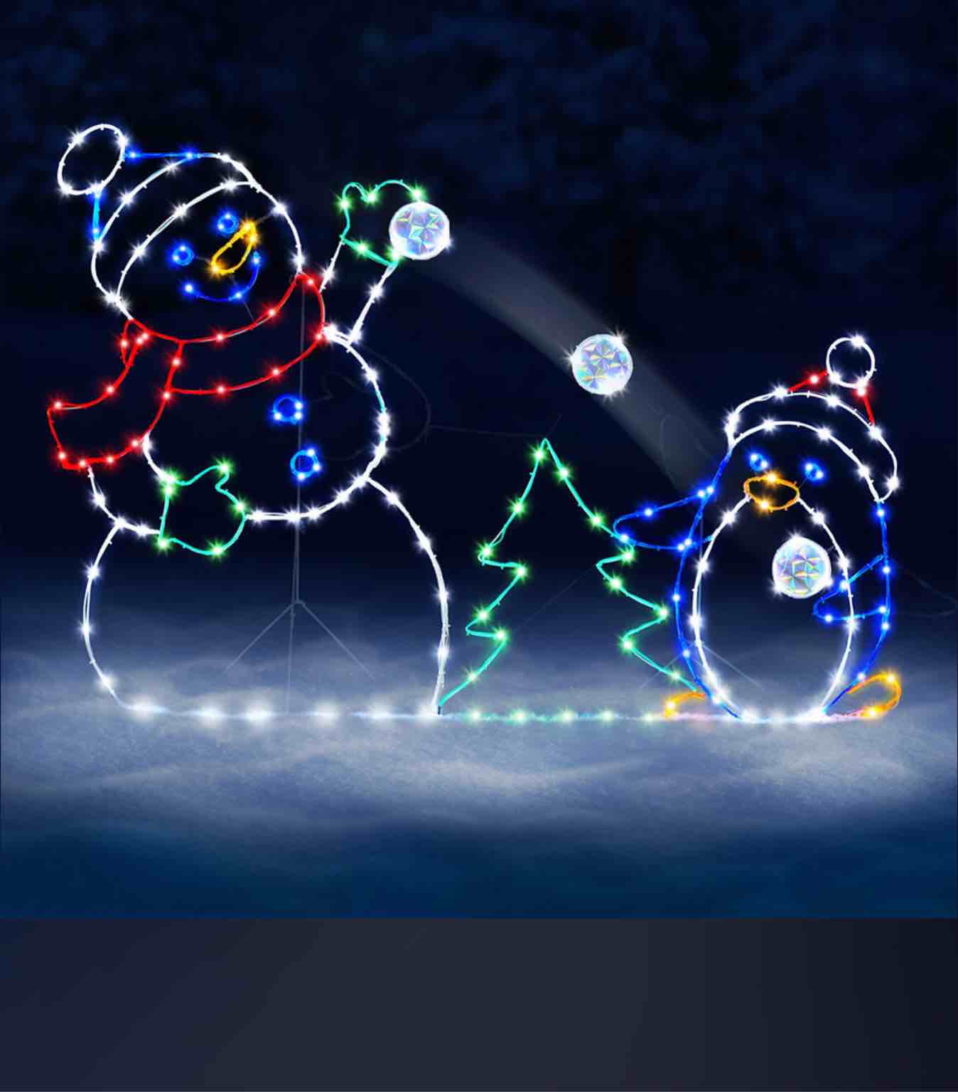 The Playful Animated Snowball Fight