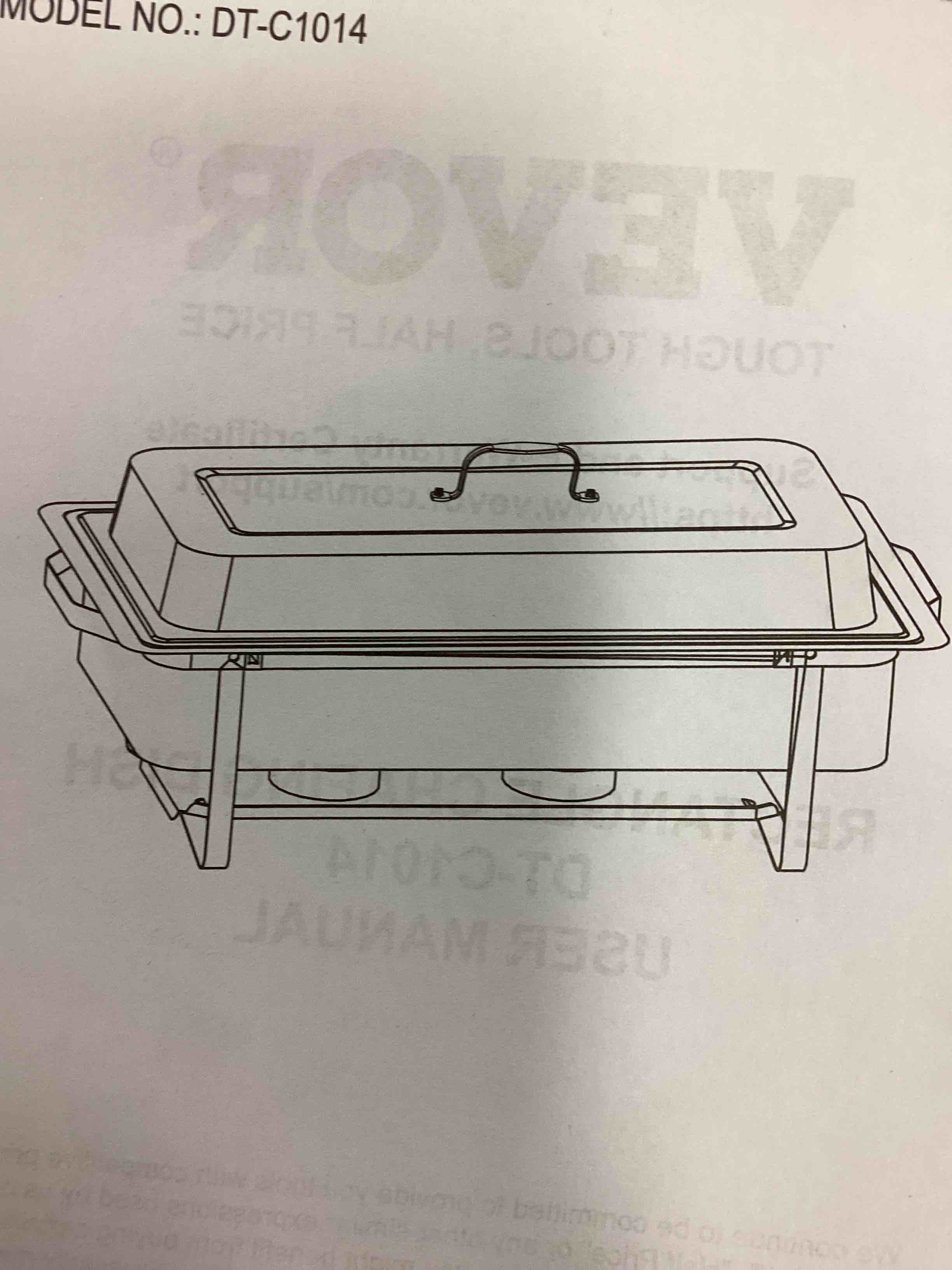 VEVOR Rectangle chafing dish 