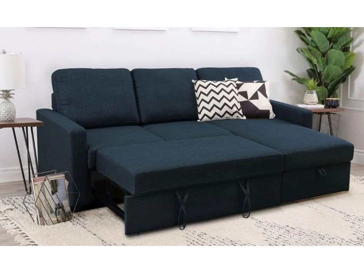 Complete, 2 Boxes!! Newton Reversible Storage Sofa Bed Sectional