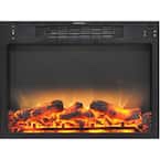 23 in. x 17.1 in. x 5 in. Electric Fireplace Insert with Enhanced Faux Charred Log Display