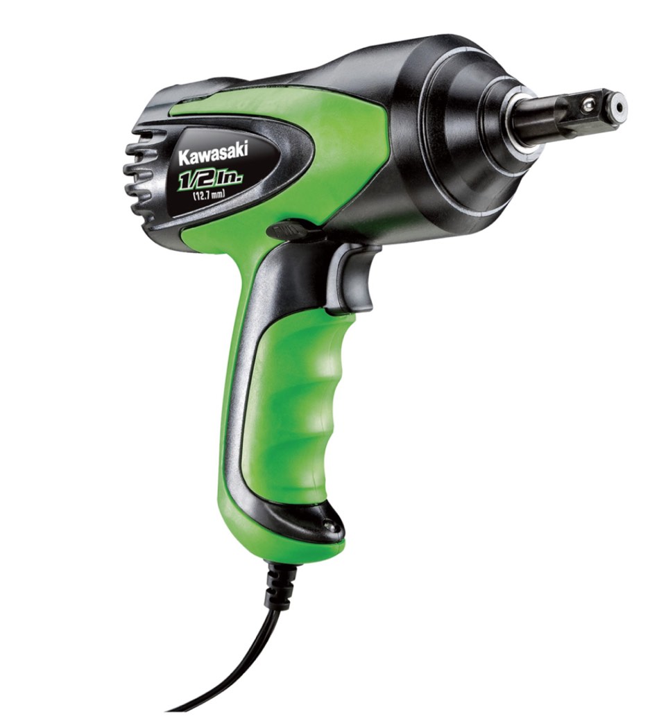 Kawasaki 12 Volt DC Electric Roadside Impact Wrench Kit — 1/2in. Drive, Model# 841337