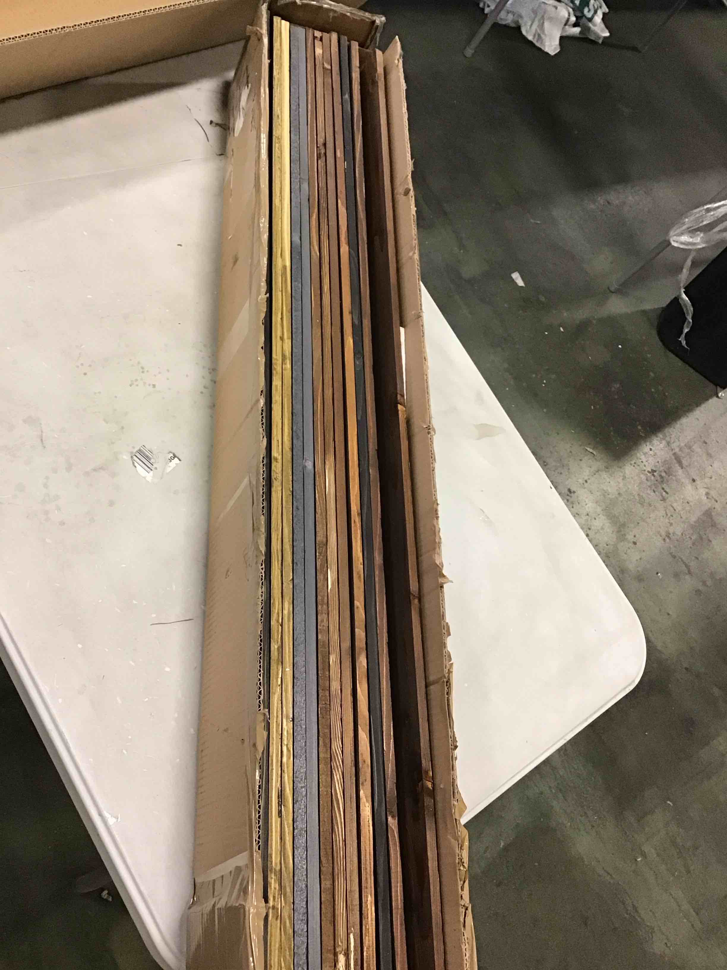 BoscoMondo 5.5 Inches Wide Barnwood Wall Planks, Rustic Solid Wood Panels