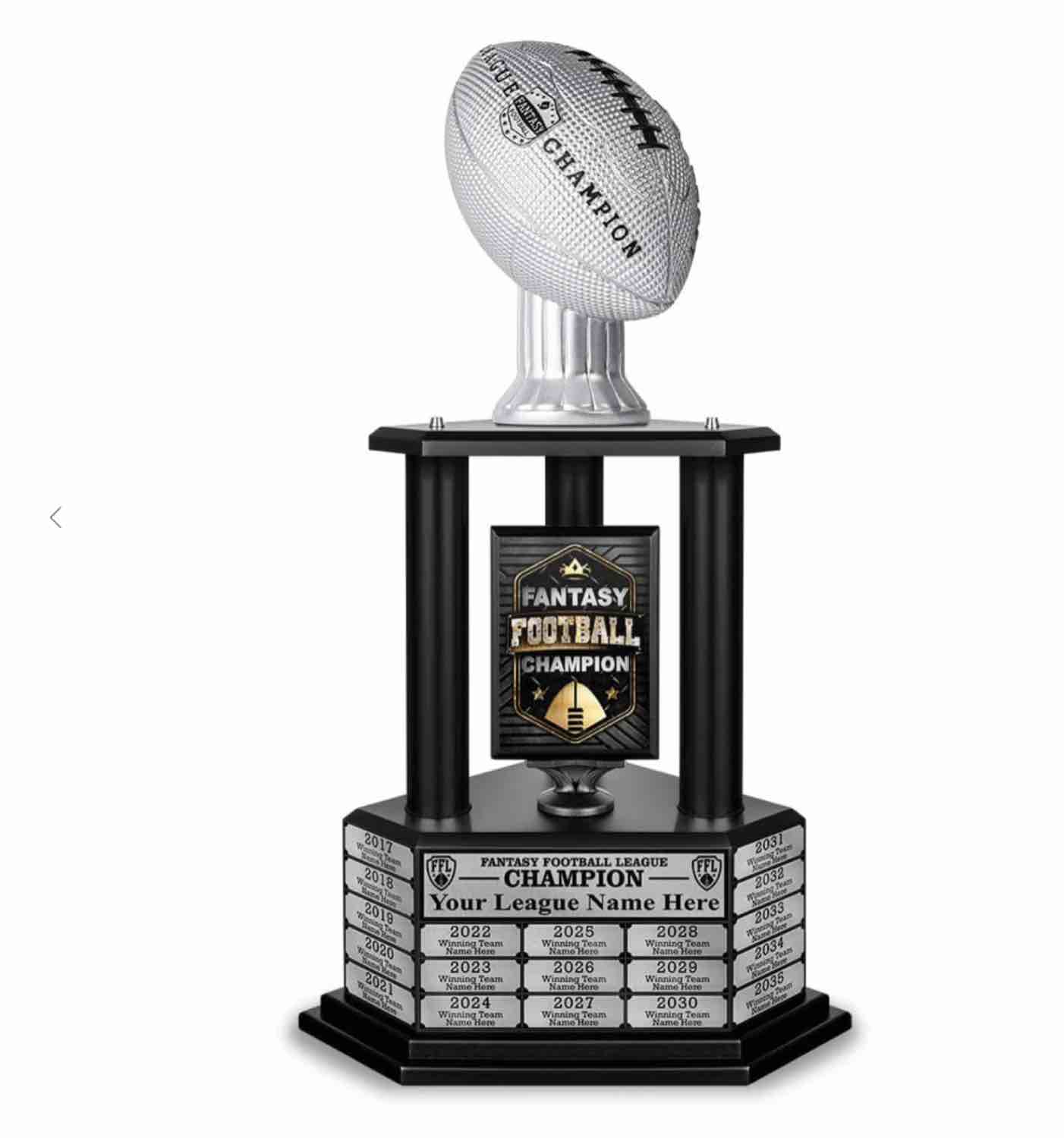 trophy smack perpetual fant…ners,26 inch tall ( silver)