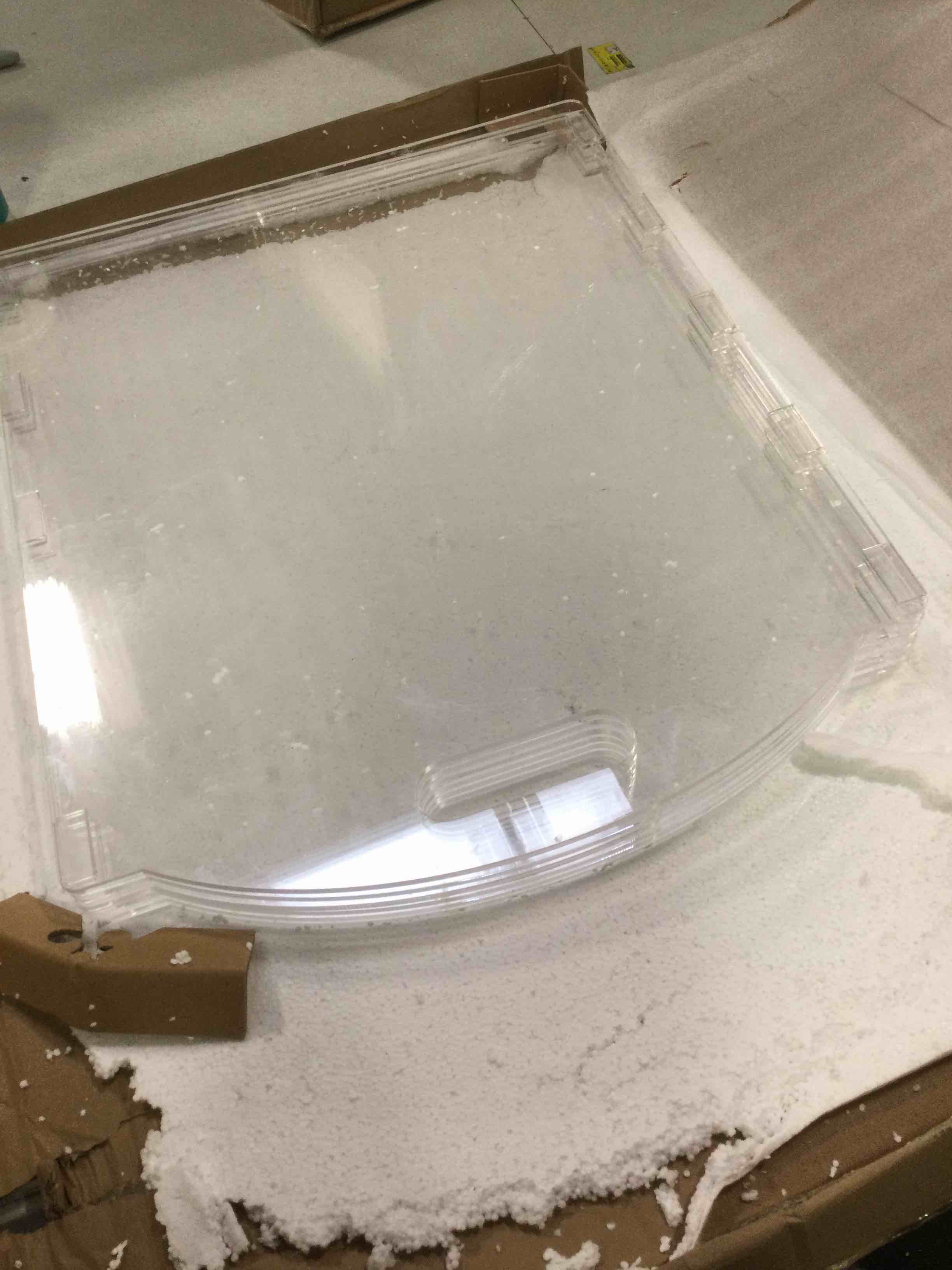 Buhbo Sneeze Guard - Clear Acrylic Protective Barrier and Shield for Counter and Desk (24" W x 30" H) 4 Pack