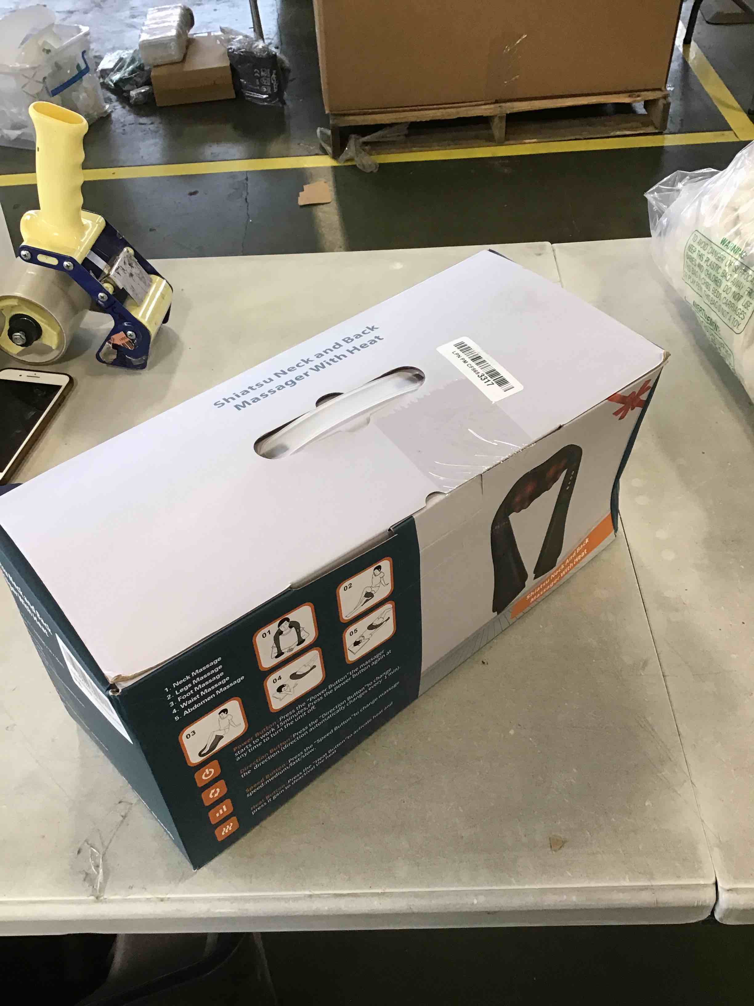 neck and back massager with heat