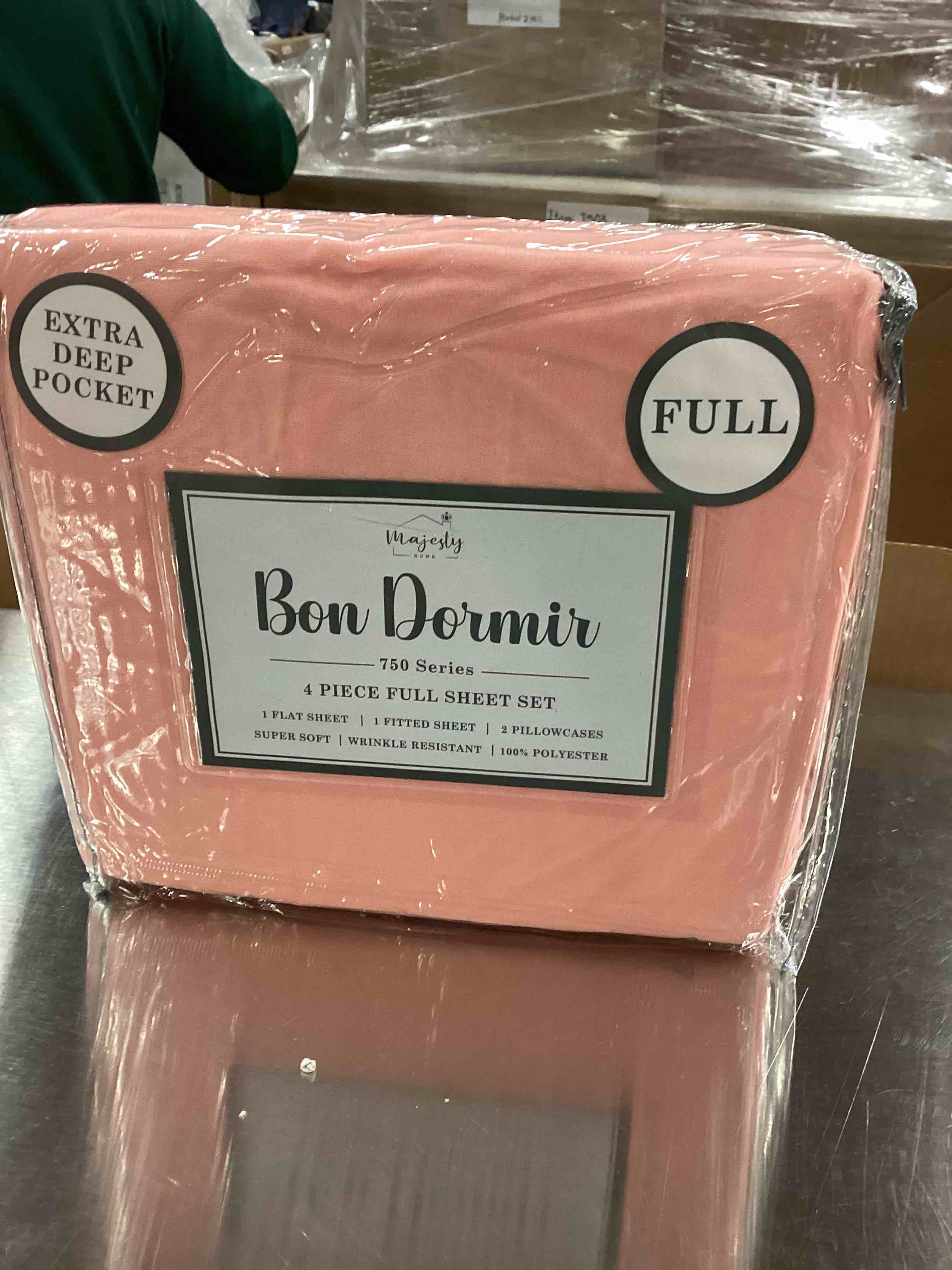 bon dormir, 750 series 4 piece full sheet set extra deep pockets