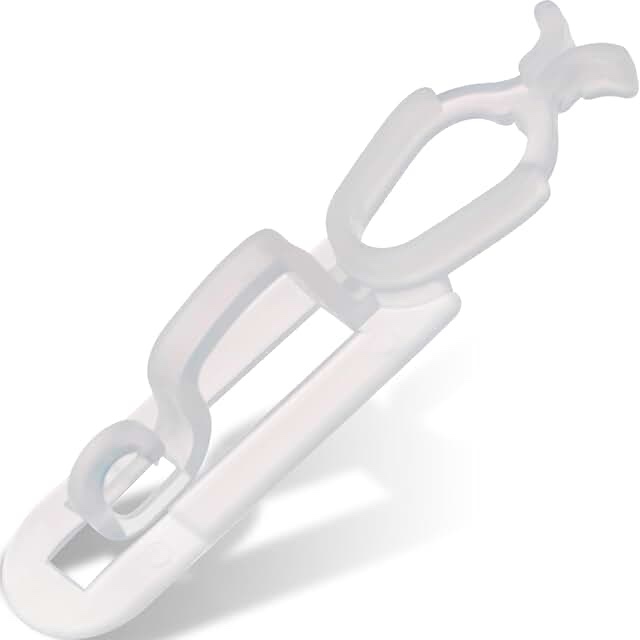 Blulu Christmas Light Clips Hooks, Christmas Gutter Clips, Christmas Shingle Clips Outdoor, All Purpose Gutter Hooks Compatible with C9 C7 C6 for Roof, Roof Ridge Line, Fence (Clear, 600 Pieces) Clear 600