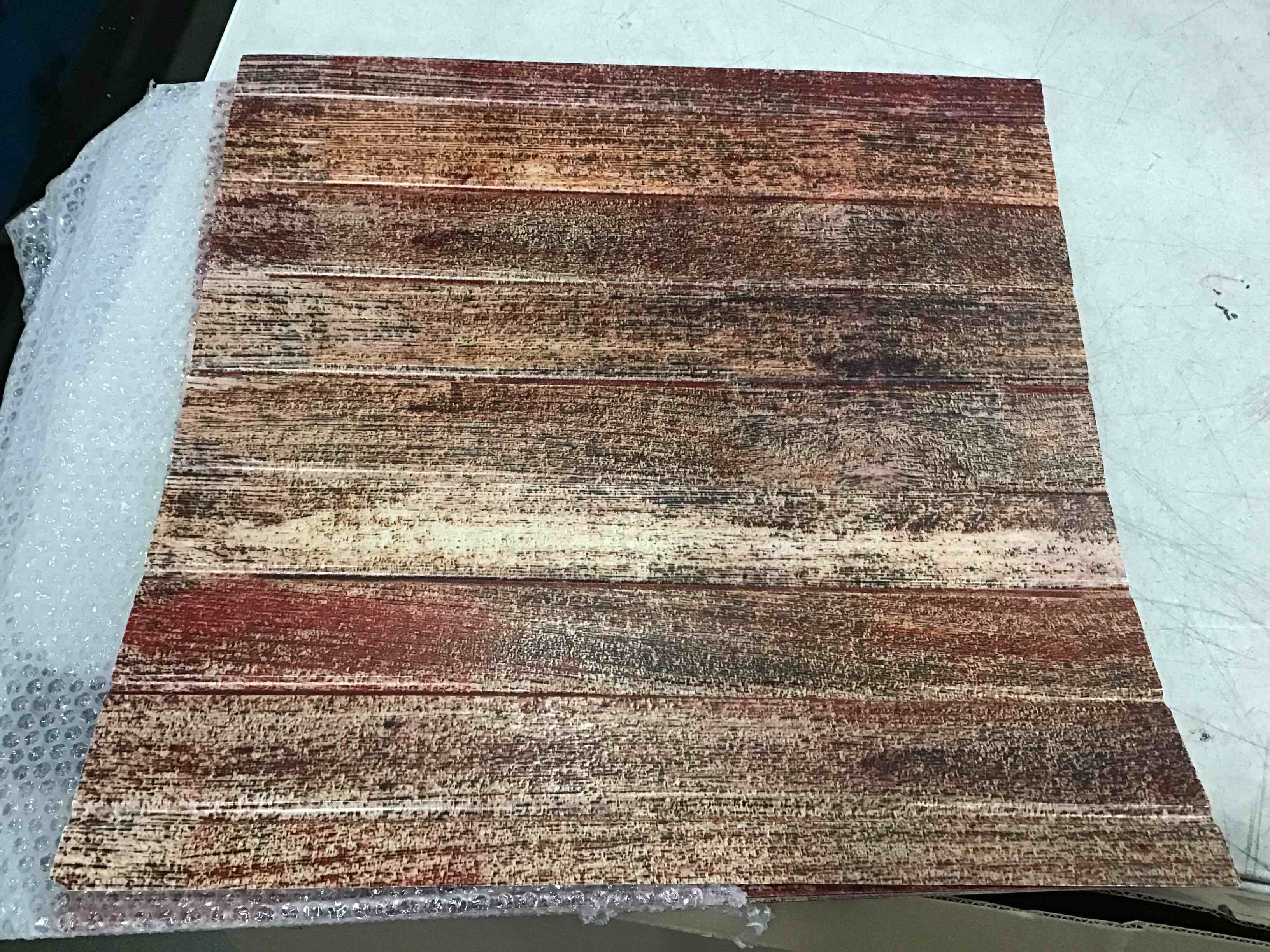 From Plain To Beautiful In Hours 1015 Designer Panel PVC 2' x 2' Drop in Ceiling Tile (Covers / 40 sq.ft), Wood, 10 Piece