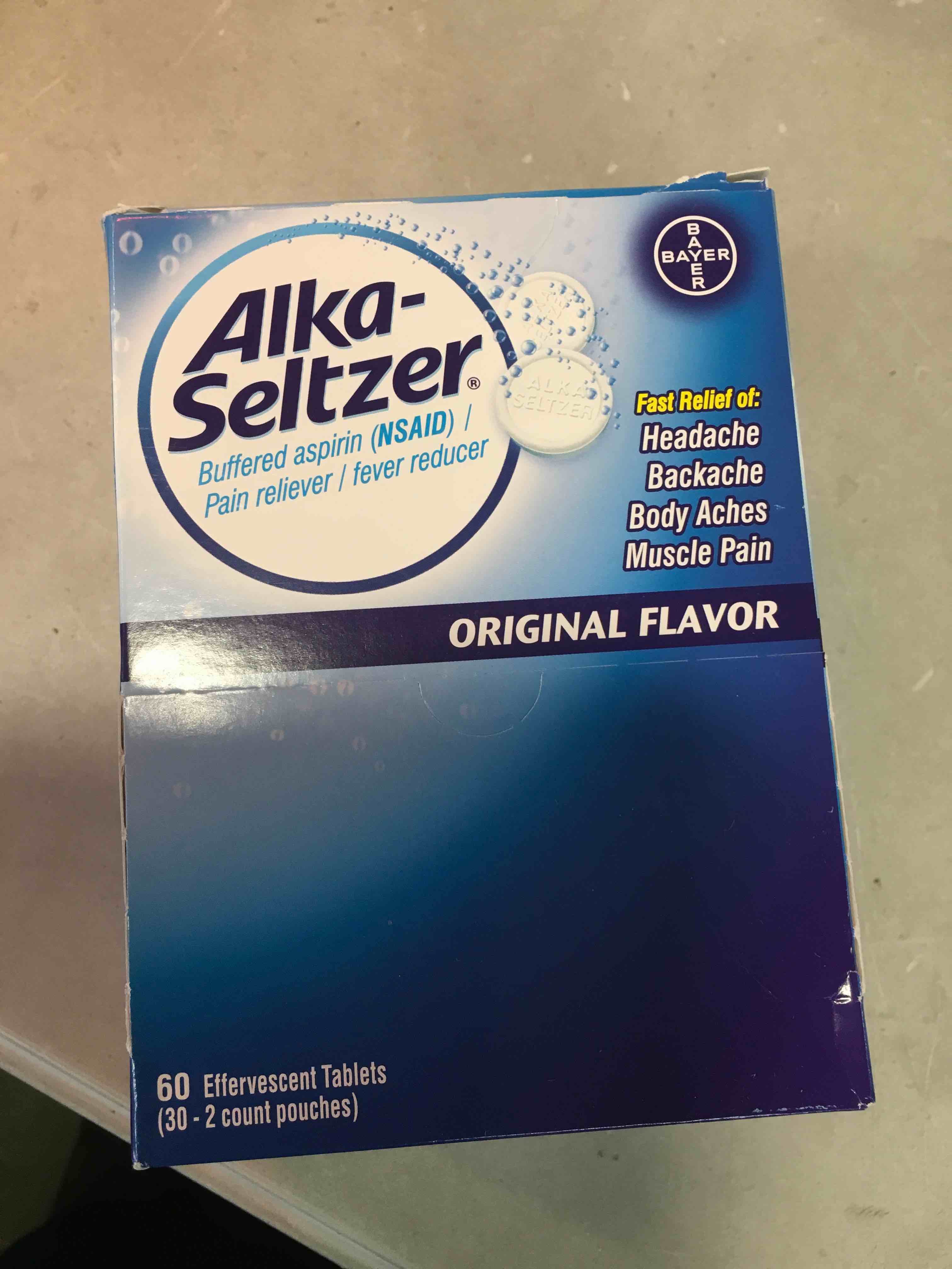 Alka Seltzer, 30 Pouches of 2 Caplets Each