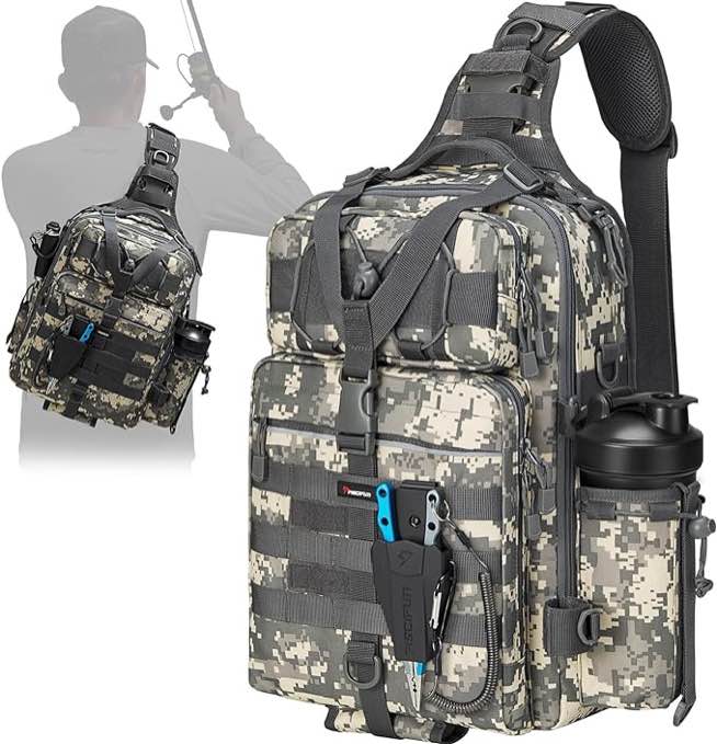 PISCFUN fishing bag tree camouflage