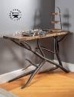 Driftwood Iron Leg Entrance Table 
