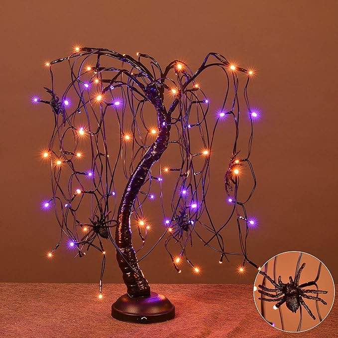 Halloween LED Bonsai Night 80 Light Trees & Branches