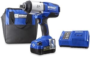 Kobalt 24-Volt Max-Volt 1/2-in Drive Cordless Impact Wrench Kit
